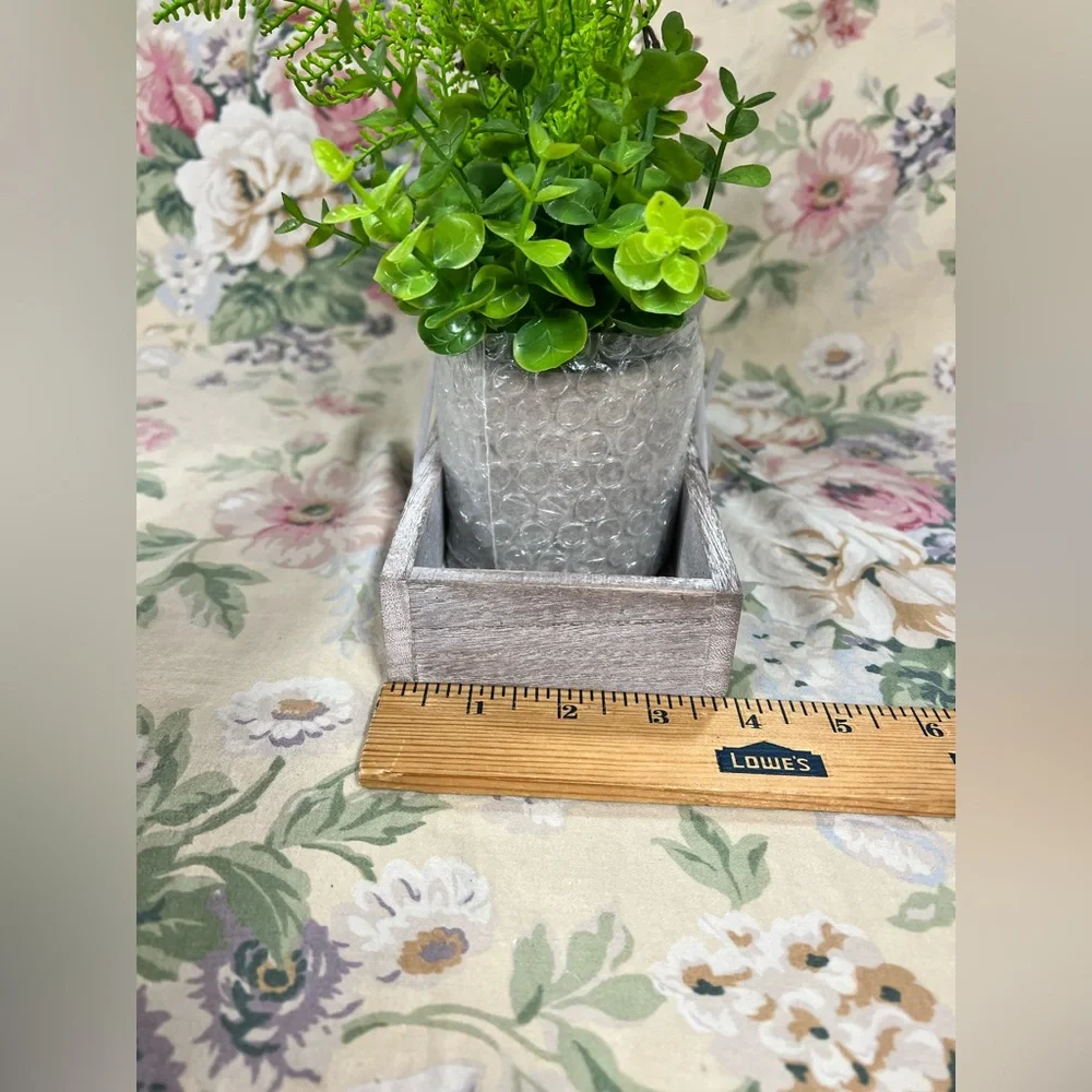 Greenery Trio in Rustic Planters